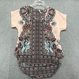 Live 4 Truth Womens Short Sleeve Tunic Blouse Size M